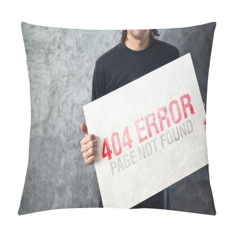 Personality  404 Error, Page Not Found Pillow Covers