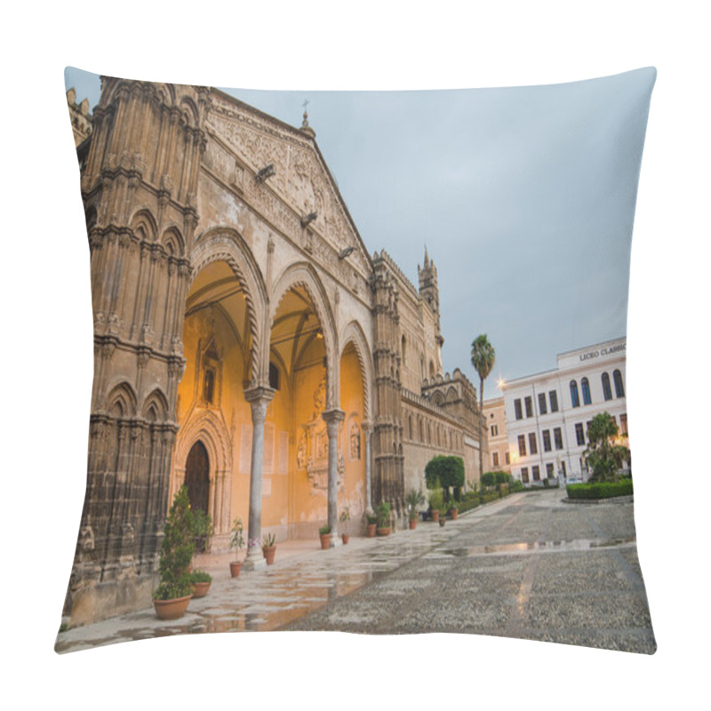 Personality  The Cathedral Of Palermo, Sicily In The Early Morming Pillow Covers