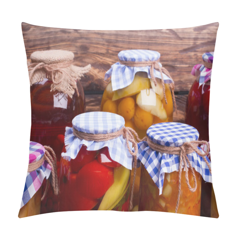 Personality  Glass Jars With Preservation. Pillow Covers