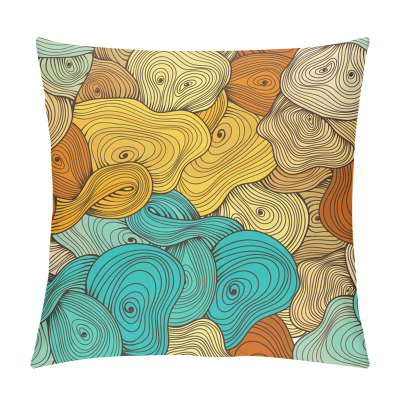 Personality  Abstract Wavy Pattern Background Pillow Covers