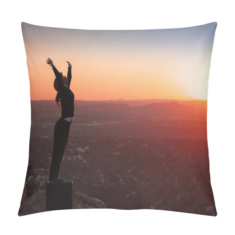 Personality  Silhouette Of Business Woman Pillow Covers