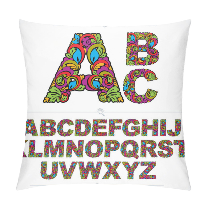 Personality  Floral Alphabet Letters Pillow Covers