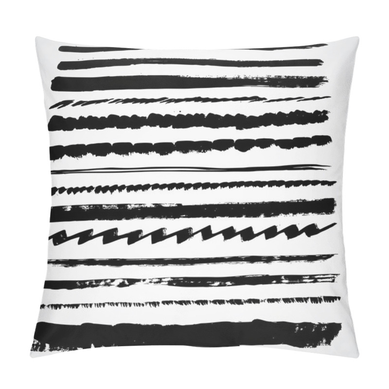 Personality  Abstract Black Grunge Lines Pillow Covers