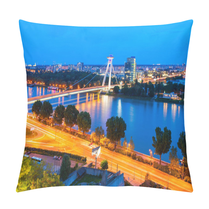 Personality  Most SNP Bridge, Bratislava Pillow Covers