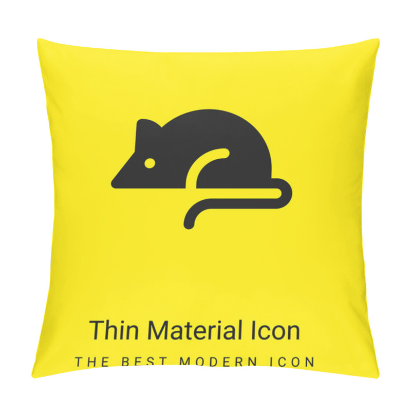 Personality  Animal Testing Minimal Bright Yellow Material Icon Pillow Covers