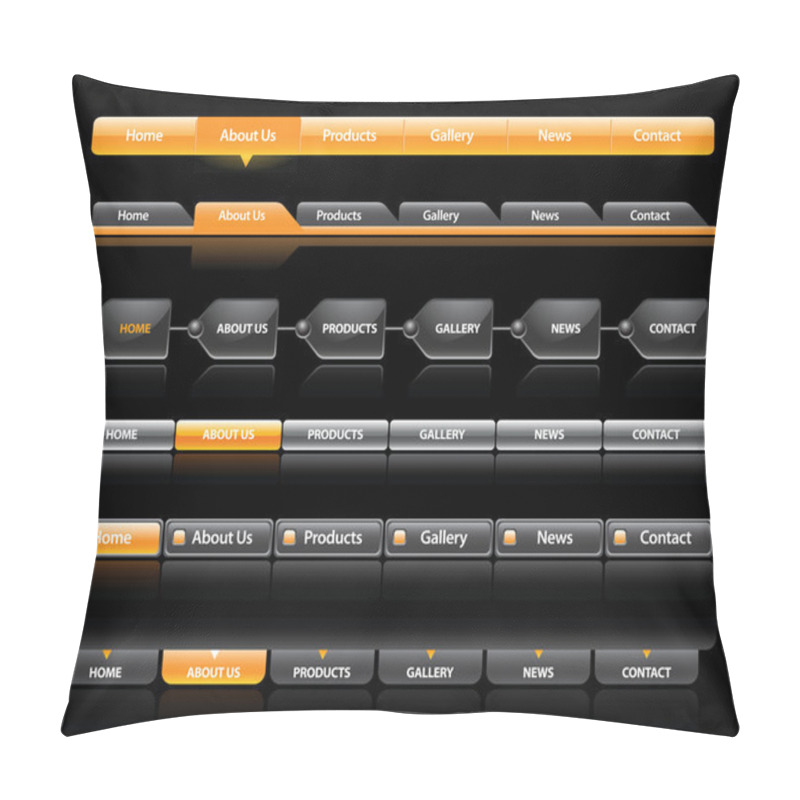 Personality  Web Navigation Templates Pillow Covers