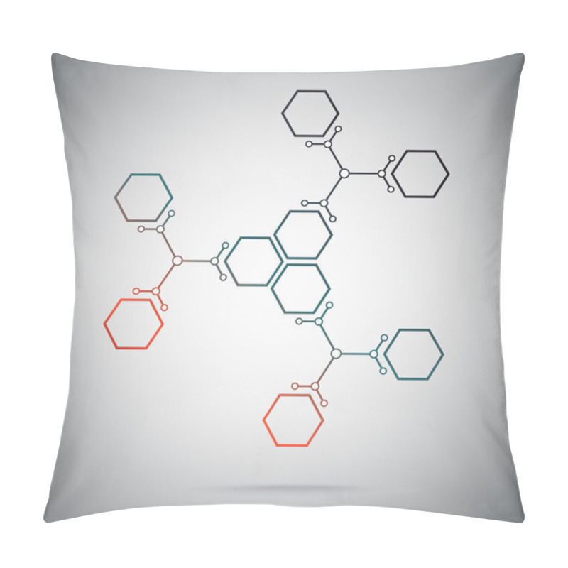 Personality  Three Ternary Compounds. Gradient Red-green Pillow Covers