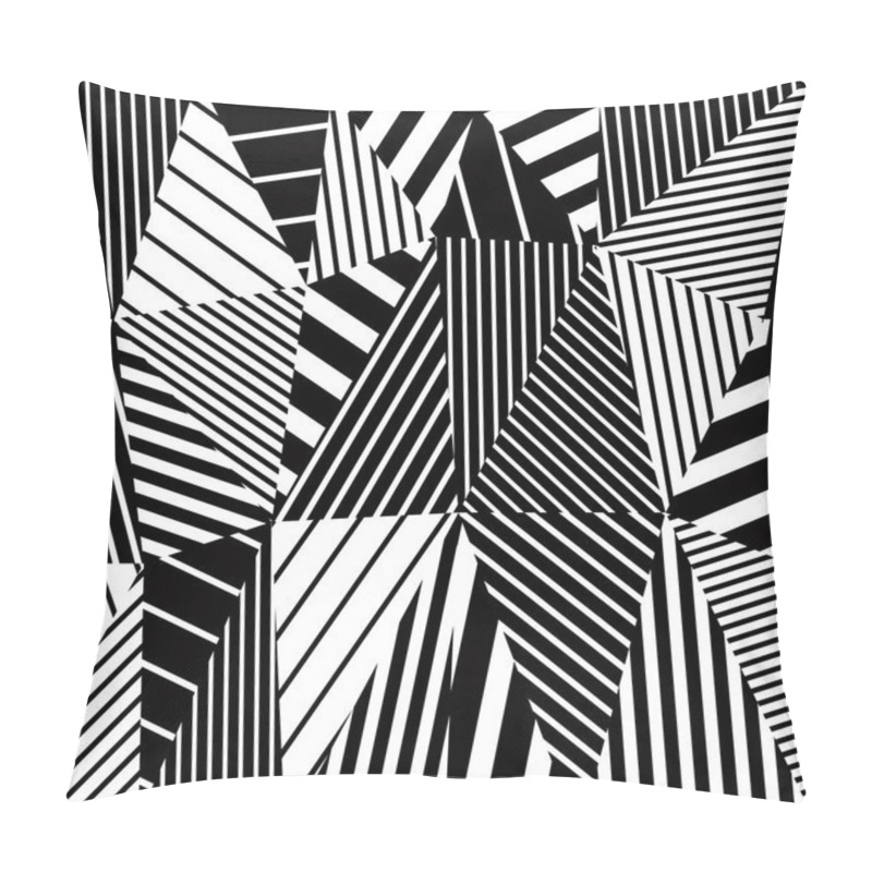 Personality  Geometric Stripy Seamless Pattern. Pillow Covers