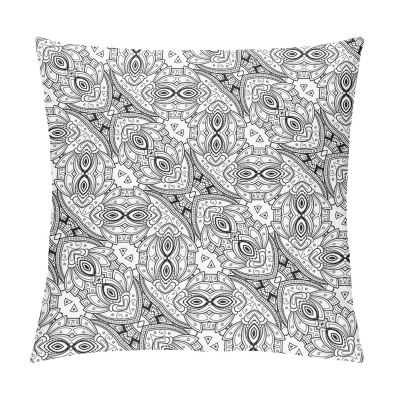 Personality  Seamless Monochrome Ornate Pattern Pillow Covers