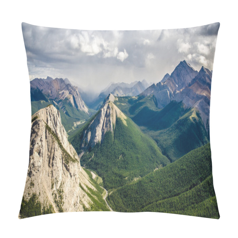 Personality  Mountain Range Landscape View In Jasper NP, Canada Pillow Covers