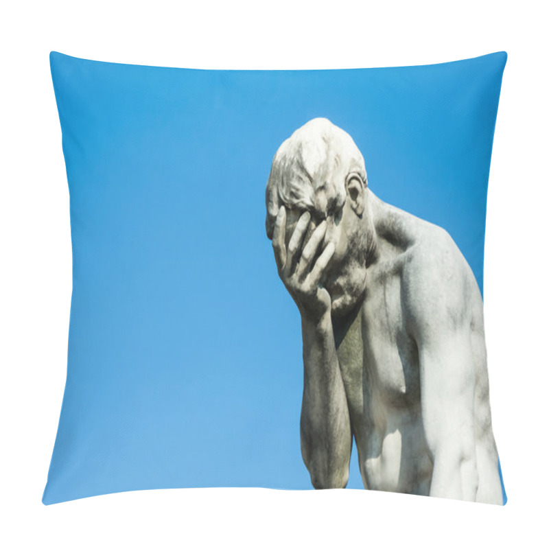 Personality  Cain Statue In Tuileries Garden In Paris Pillow Covers