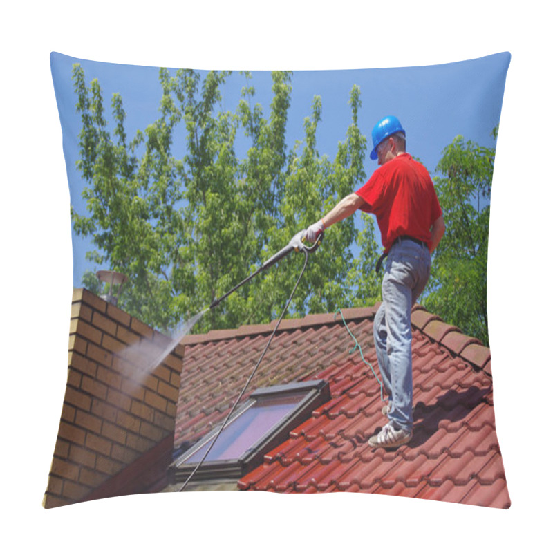 Personality  House Roof Cleaning With Pressure Tool Pillow Covers