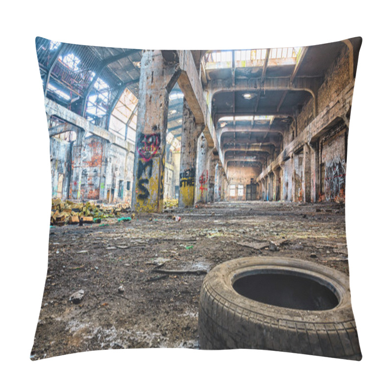 Personality  Old Destroyed An Abandoned Fabryka.HDR Pillow Covers