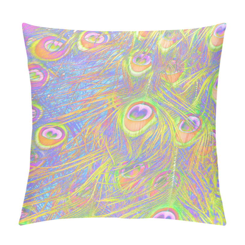 Personality  Bird Peacock Feather Pillow Covers