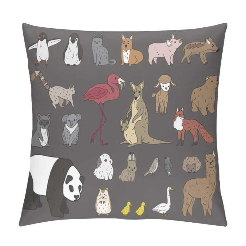 Personality  Illustration Design Of Animals Concept Pillow Covers