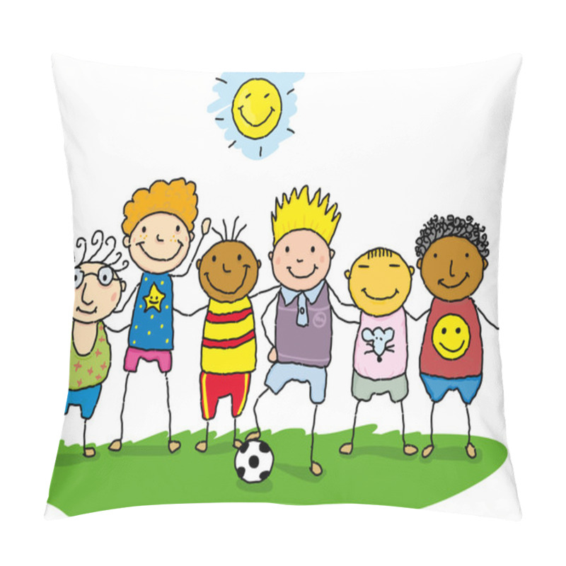 Personality  Little Friends. Pillow Covers