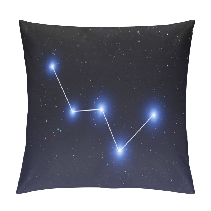 Personality  Cassiopeia Constellation On Starry Sky Pillow Covers