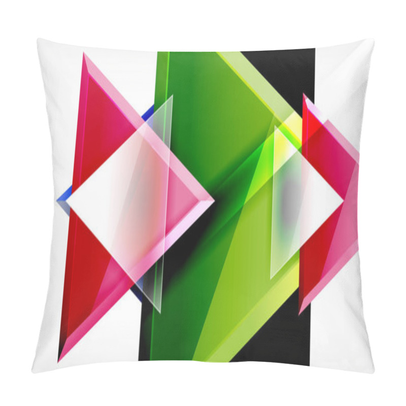 Personality  Triangle Abstract Background Pillow Covers