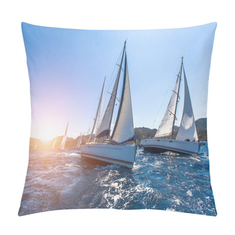 Personality  Sailing In The Wind Through The Waves Pillow Covers