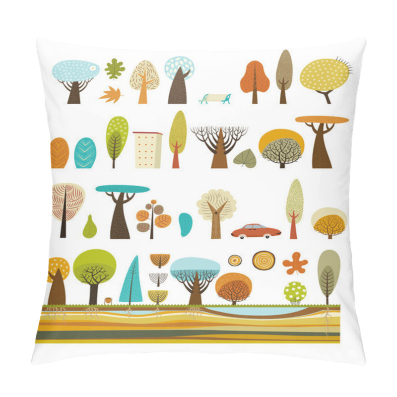 Personality  City Park Set Pillow Covers