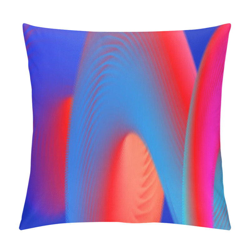 Personality  Horizontal Banner With Spiral. Background With Curve Blend Shape Pillow Covers