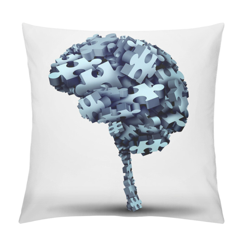 Personality  Brain Puzzle Symbol Pillow Covers