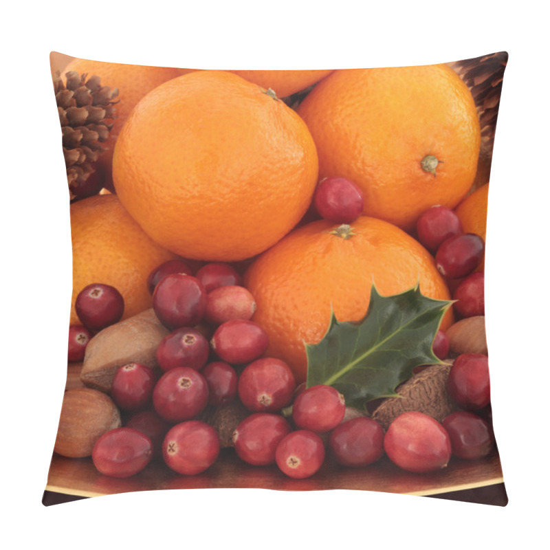 Personality  Christmas Fruit And Nuts Pillow Covers