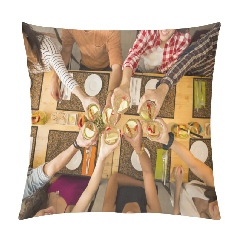 Personality  Friends Having A Toast Pillow Covers