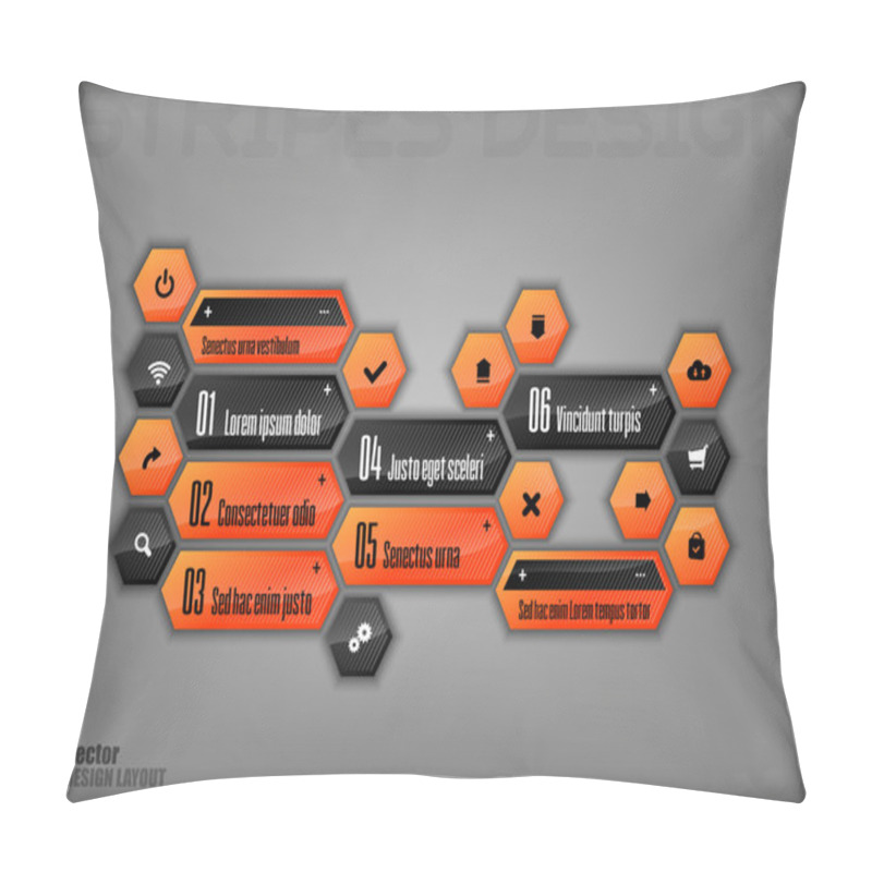 Personality  Hexagon Design Pillow Covers