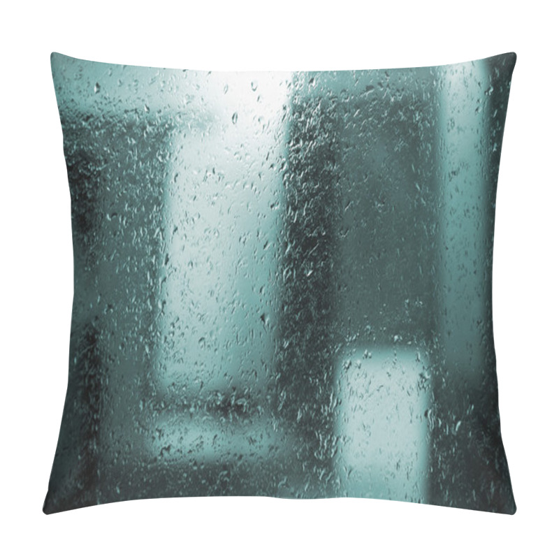 Personality  Dew Drops On Glass, Gurgaon Pillow Covers