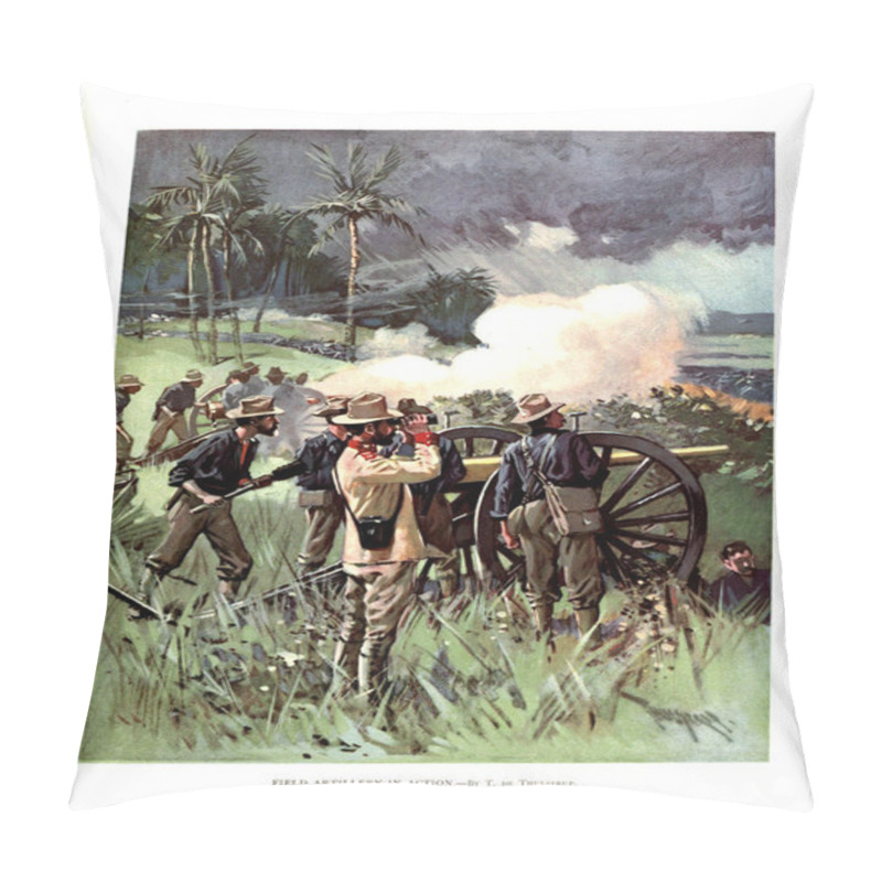 Personality  Spanish-American War. Old Image Pillow Covers