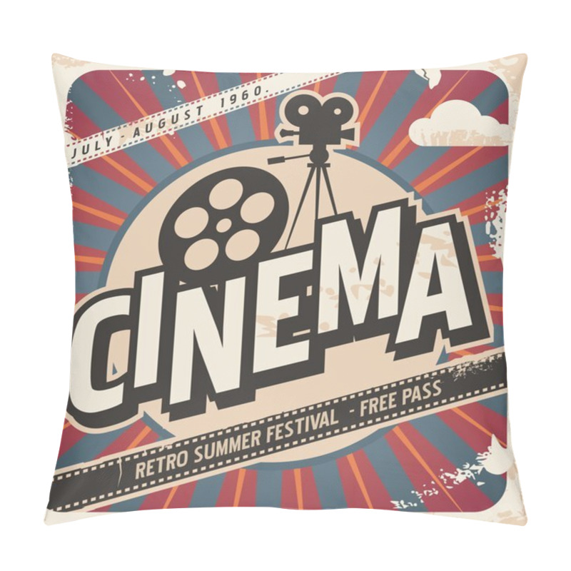 Personality  Retro Cinema Poster Pillow Covers