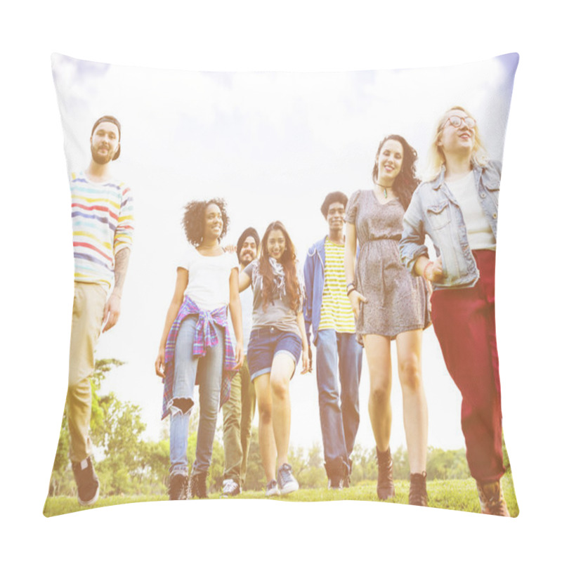 Personality  Young People, Students, Spending Time Outdoors Pillow Covers