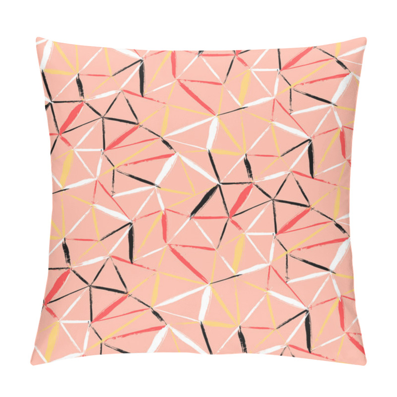 Personality  Hand Painted Geometric Pattern Pillow Covers