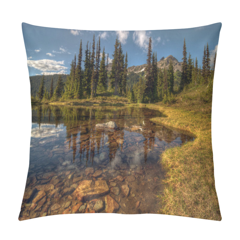 Personality  Clear Lake, Pine Trees And Mountains Pillow Covers