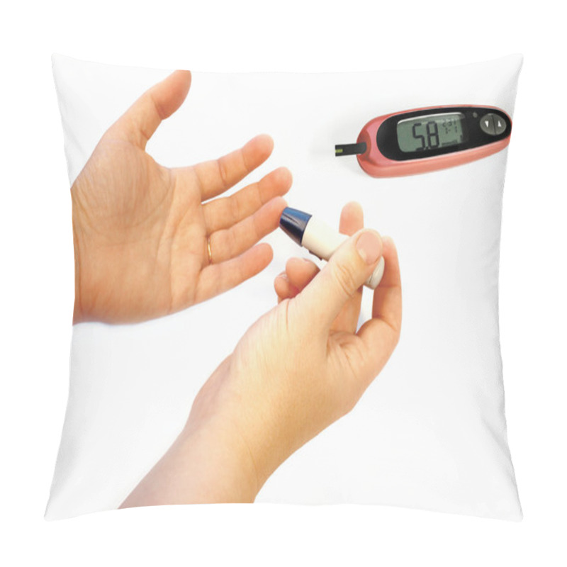 Personality  Testing Shugar With Glaucometer Pillow Covers