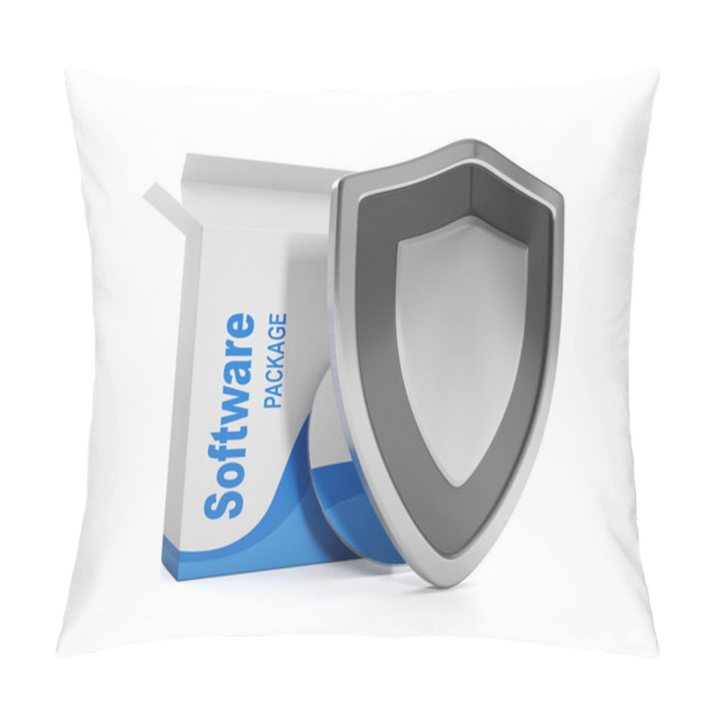 Personality  3d Illustration: Software. Intellectual Property Protection, Lic Pillow Covers