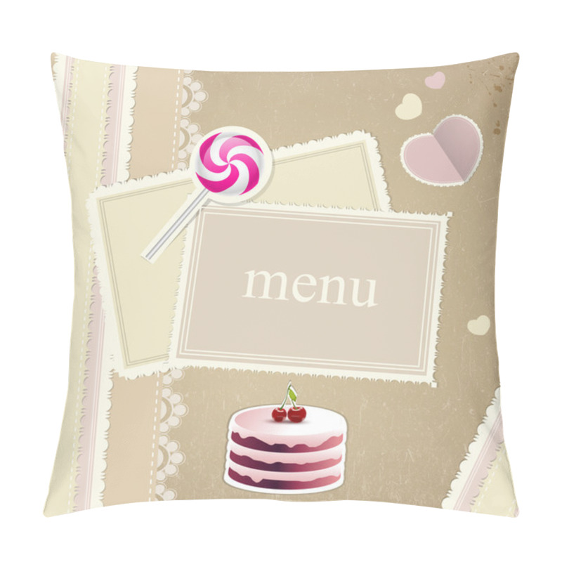 Personality  Restaurant Menu Design Card Pillow Covers