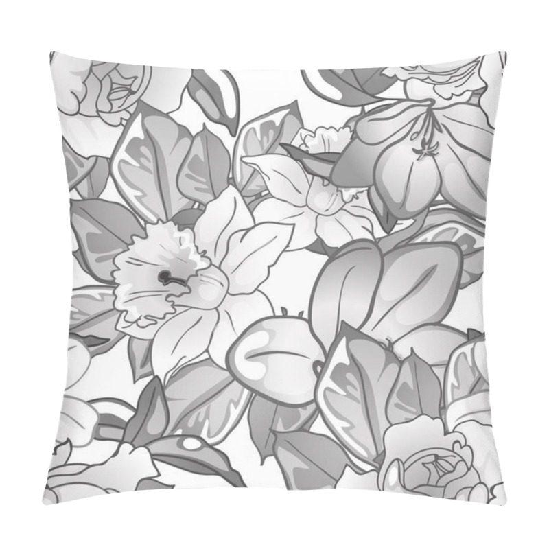 Personality  Seamless Pattern With Beautiful Floral Elements Pillow Covers