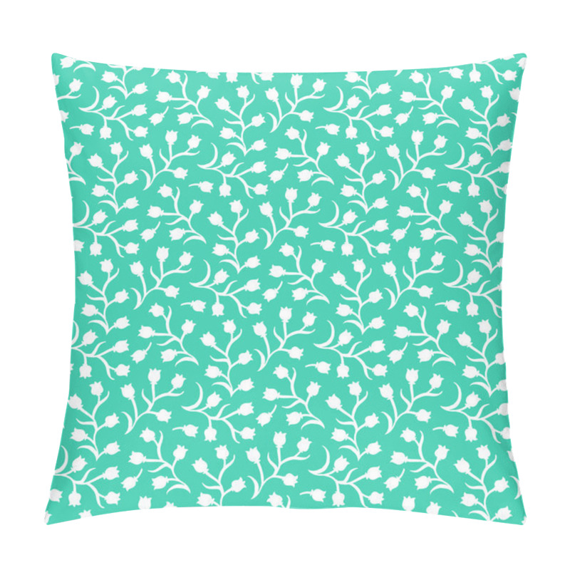 Personality  Ditsy Floral Pattern With Small White Flowers Pillow Covers