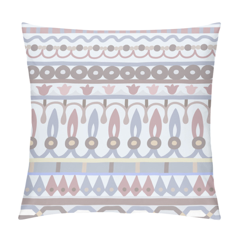 Personality  Ethnic Seamless Stripe Pattern. Vector Illustration For Your Cute Design. Borders And Frames. Pillow Covers