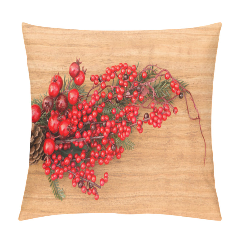 Personality  Red Fruits On The Branches Christmas For Decoration Pillow Covers