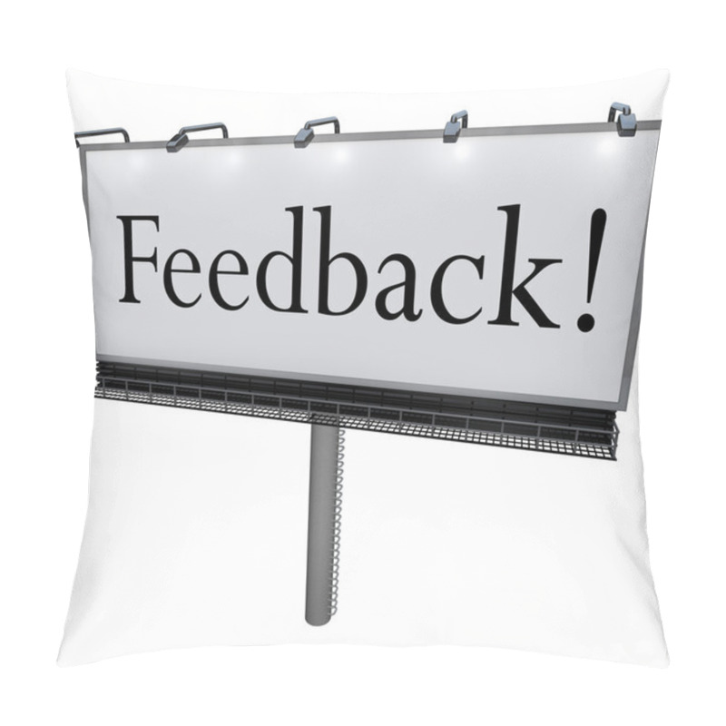 Personality  Feedback Word On Billboard Seeking Opinions Comments Input Pillow Covers