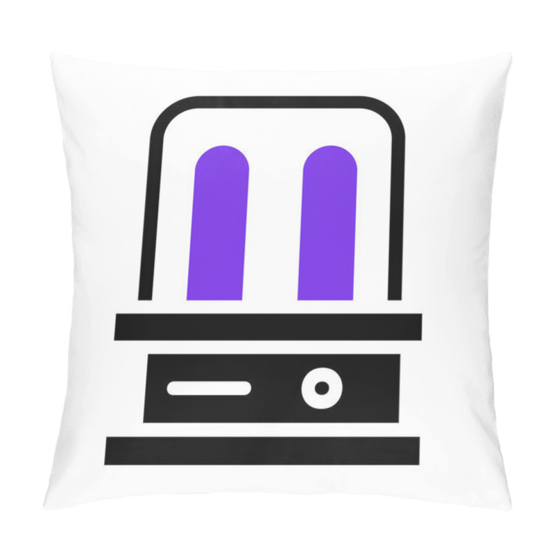 Personality  Display Case Icon. Concept Of Exhibition, Museum, And Preservation. Pillow Covers