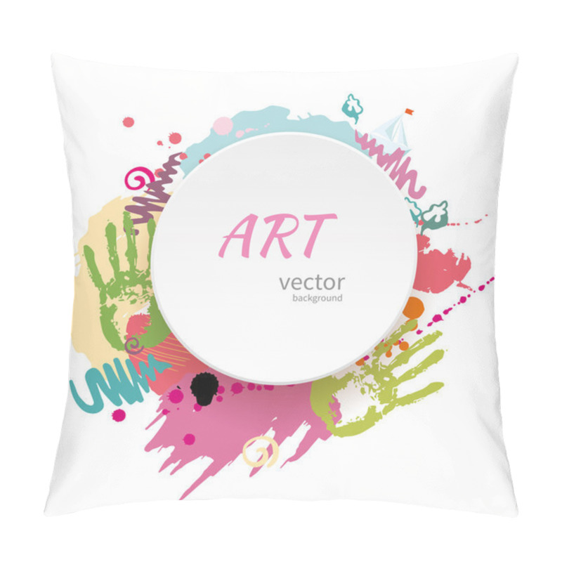 Personality  Childish Art Background Pillow Covers