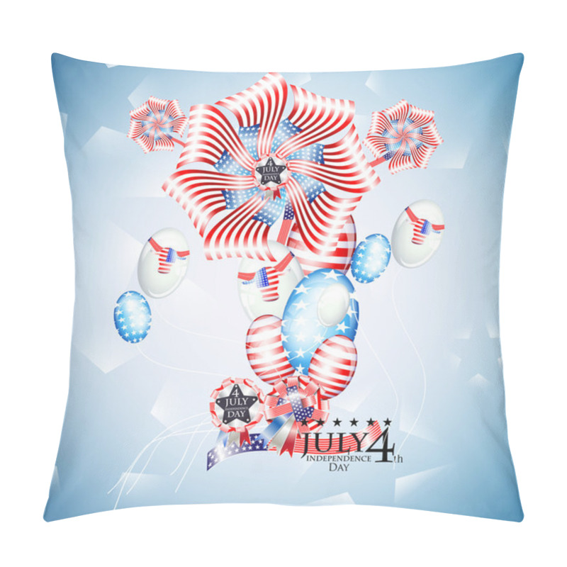 Personality  USA Independence Day Illustration Pillow Covers