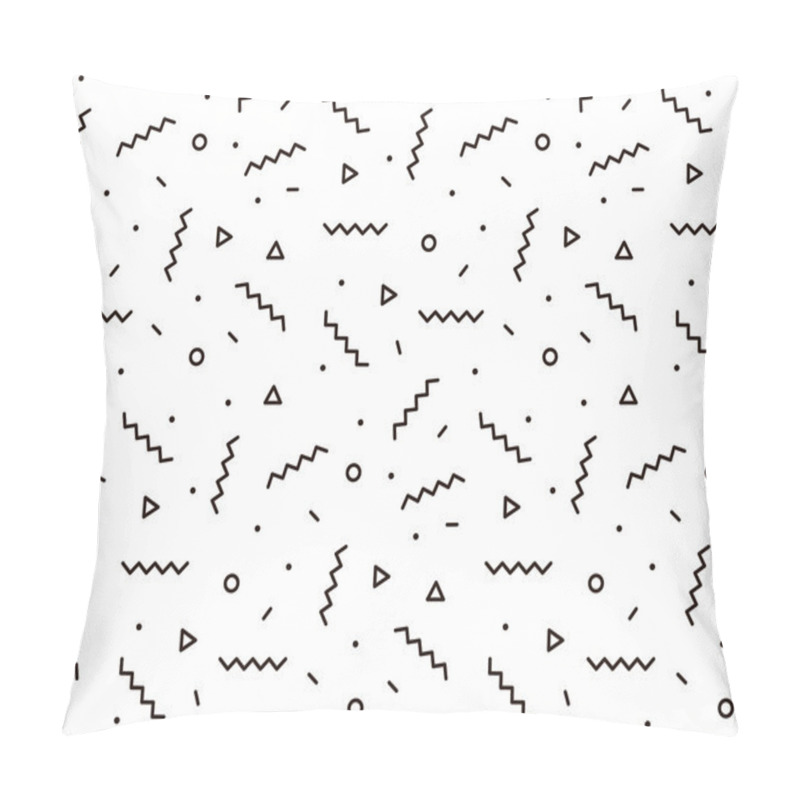 Personality  Illustration For Hipsters Memphis Style. Pillow Covers