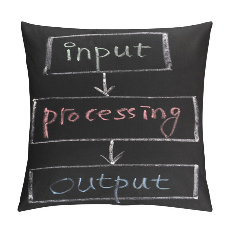 Personality  Chart Of Input, Processing And Output Pillow Covers