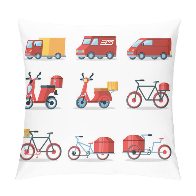 Personality  Set Of Vehicles For Logistic Service Pillow Covers