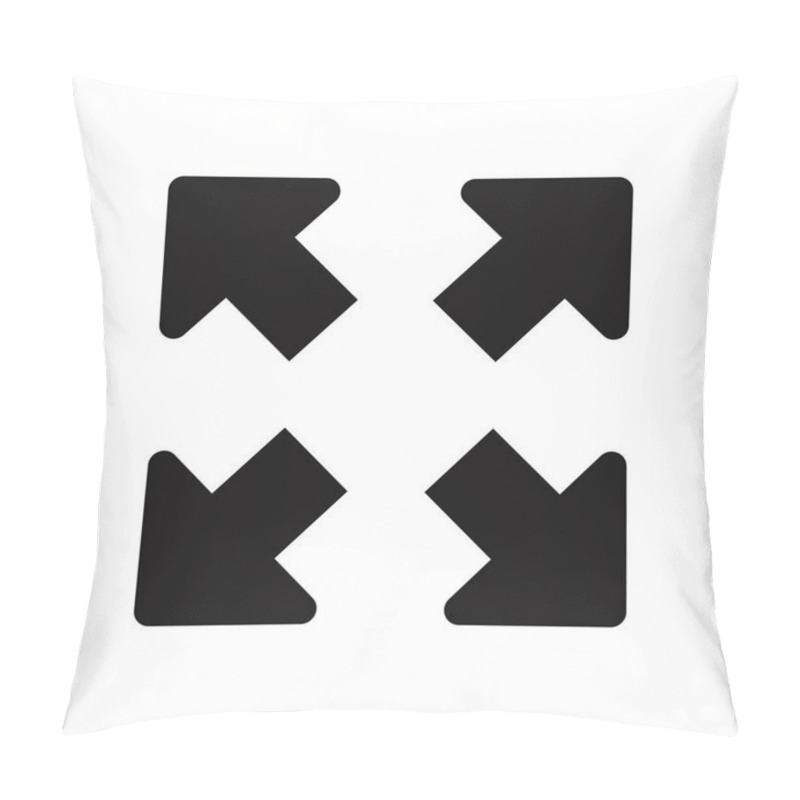 Personality  Full Screen Button Vector Icon Pillow Covers